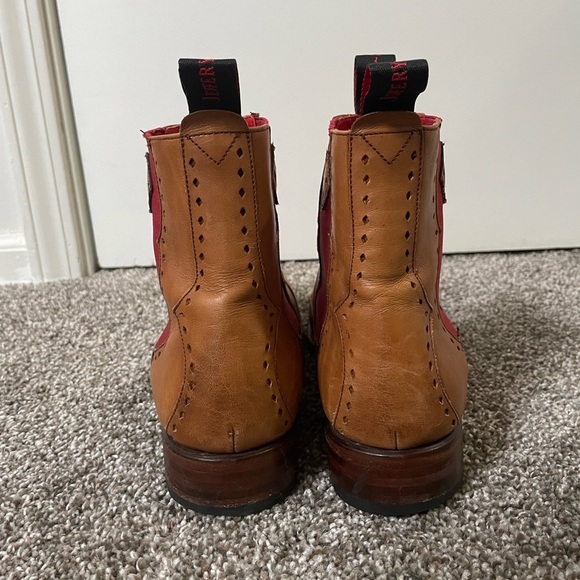 Jeffrey West Tan Chelsea Western Boots Size 9.5 - Picture 12 of 13